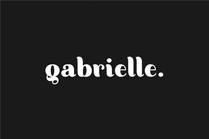 Gabrielle. Sans serif family Font Download