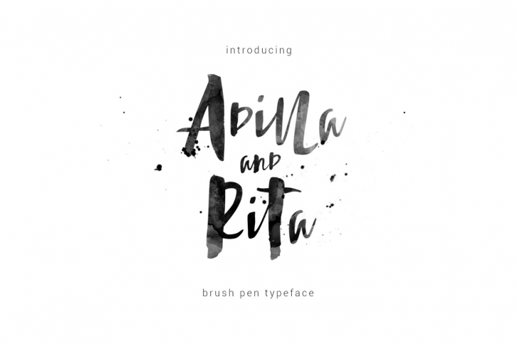 Adilla and Rita Typeface Font Download