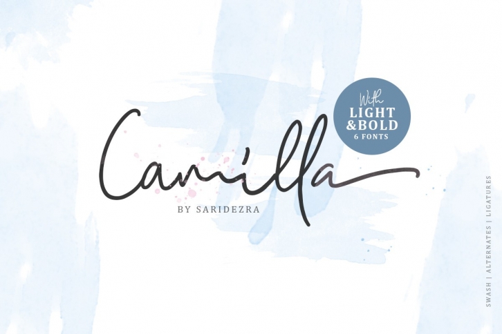 Camilla - Signature Script 6 Fonts Font Download