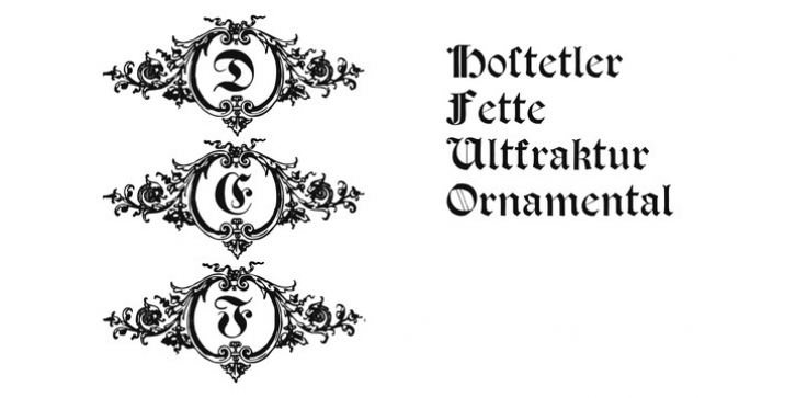 Hostetler Fette Altfraktur Ornamental Font Download