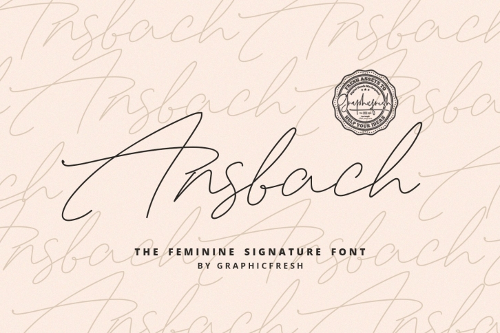 Ansbach | The Feminine Signature Font Download