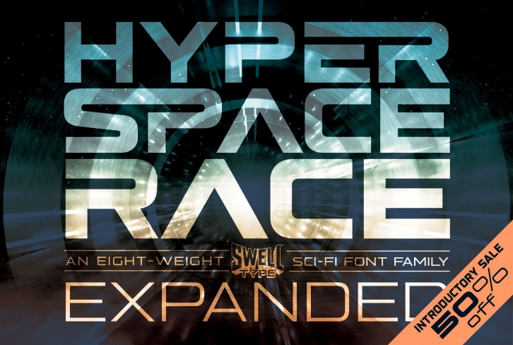 Hyperspace Race Expanded Font Download