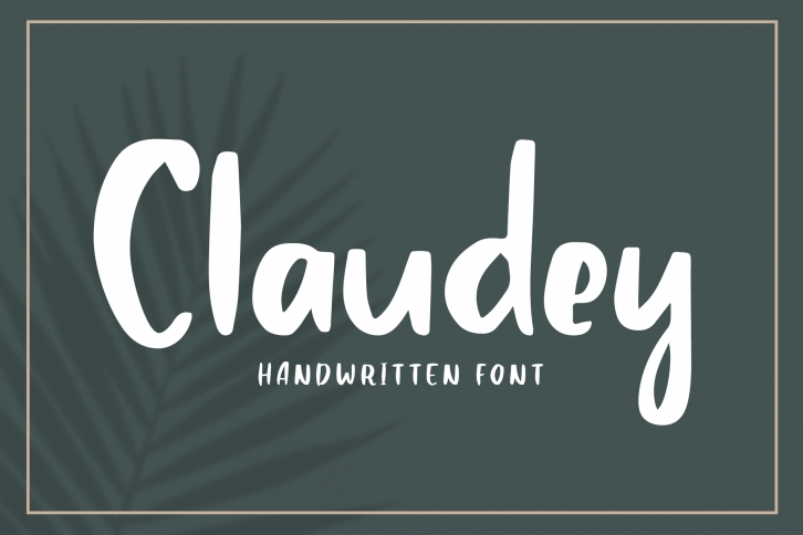 Claudey - Handwritten Font Font Download