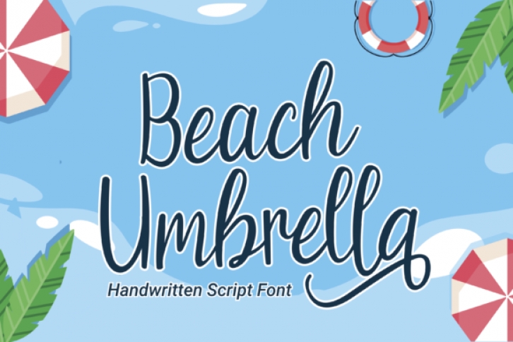 Beach Umbrella Font Download