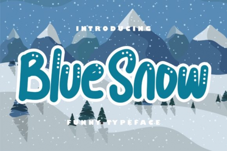 Blue Snow Font Download