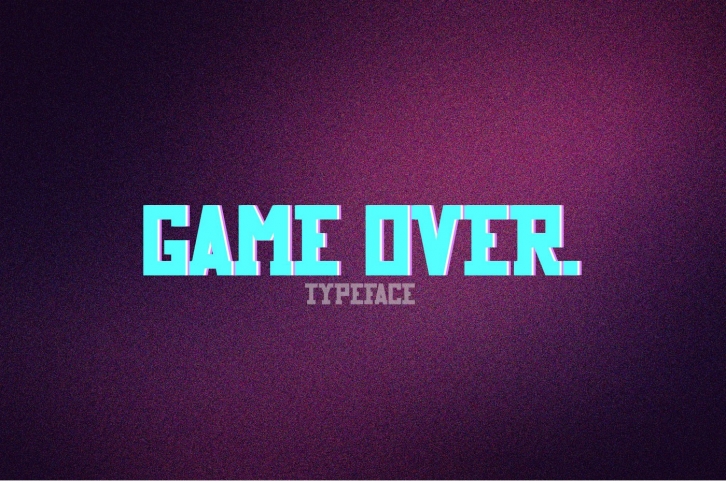 Game Over typeface Font Download