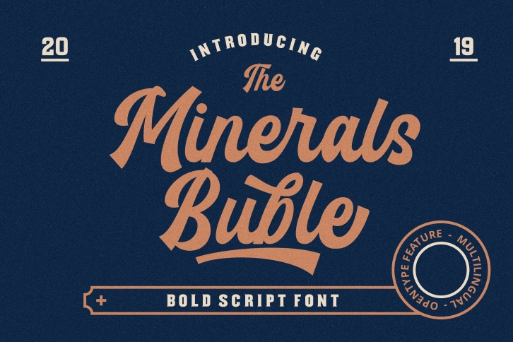 Minerals Buble Bold Script Font Font Download