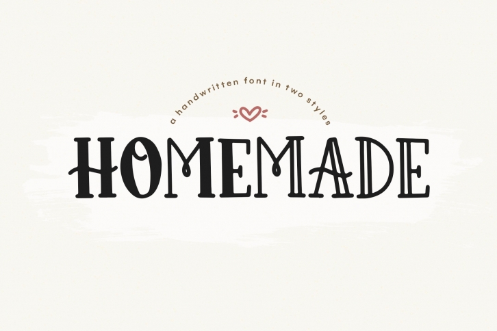 Homemade - A Cute and Chunky Handwritten Font Font Download