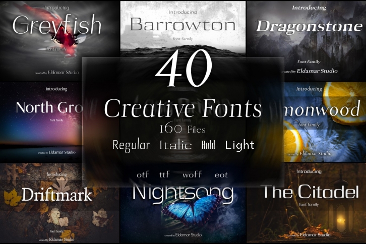 40 Creative Fonts Font Download