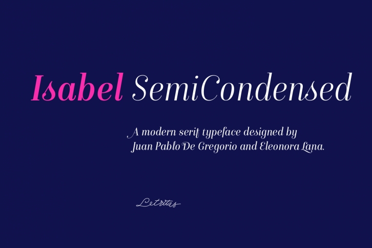 Isabel SemiCondensed Font Download