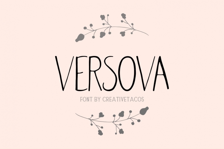 Versova Handmade Font Font Download