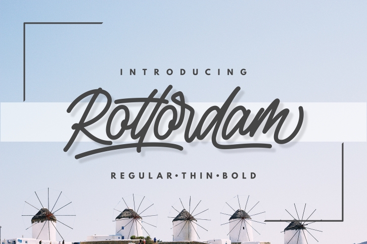 Rottordam - Regular, Thin, and Bold Font Download