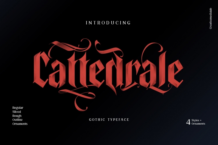 Cattedrale - Gothic Blackletter Font Download