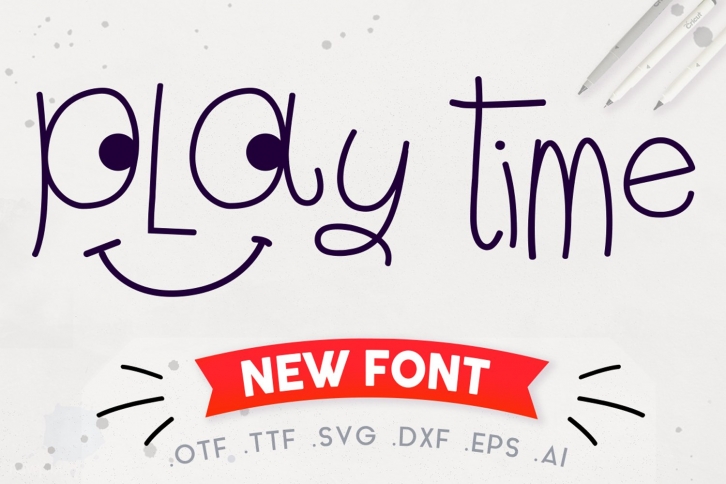 Play Time Script - A Fun and Quirky Font | Open Path Font Font Download