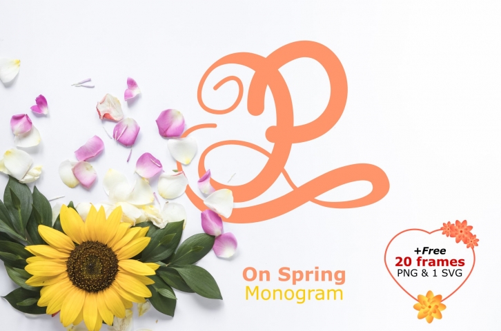 Monogram on spring Font Download