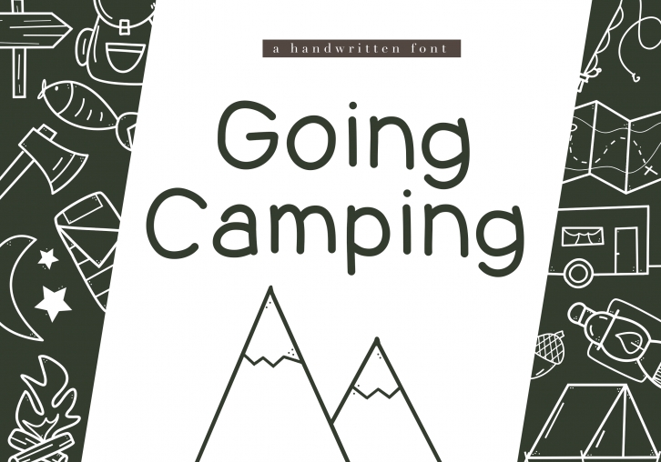 Going Camping - A Handwritten Font Font Download