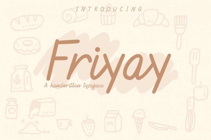 Friyay Handwritten Typeface Font Download