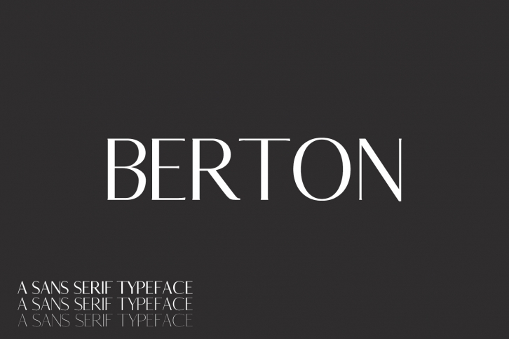 Berton Sans Serif Typeface Font Download