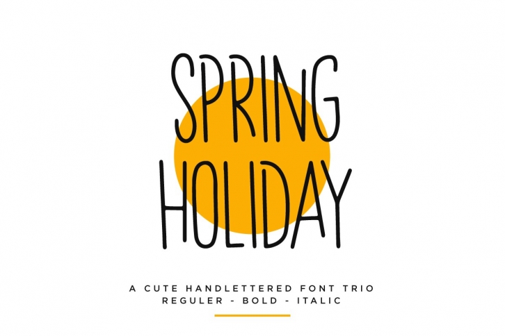 Spring Holiday | 3 Handwritten Font Font Download