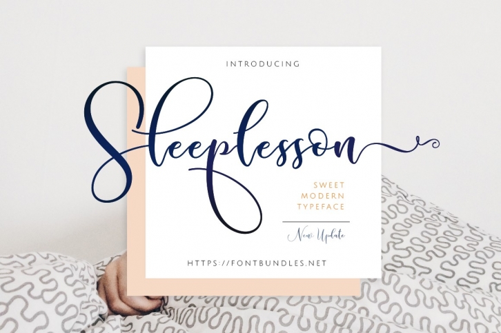 Sleeplesson Modern Script Font Download