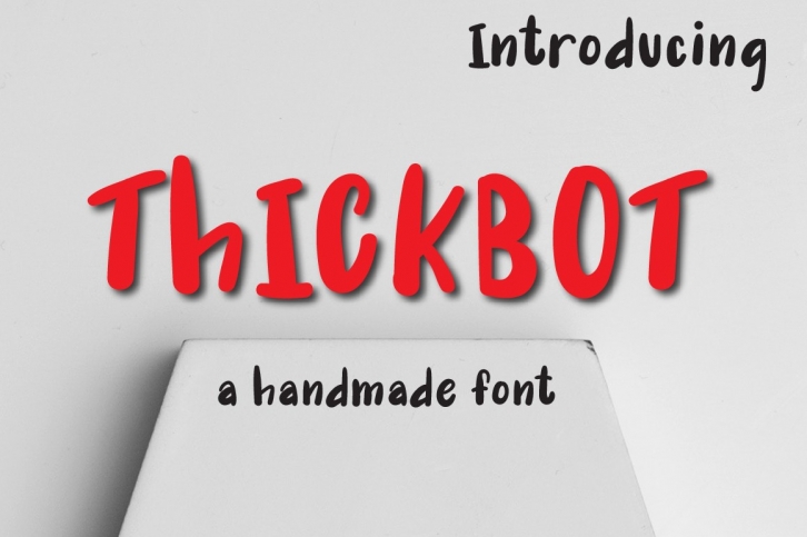 Thick Bot Typeface Font Download