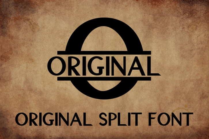 Original Split Font - A Monogram Font Font Download