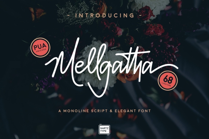 Mellgatha Monoline Script Font Download