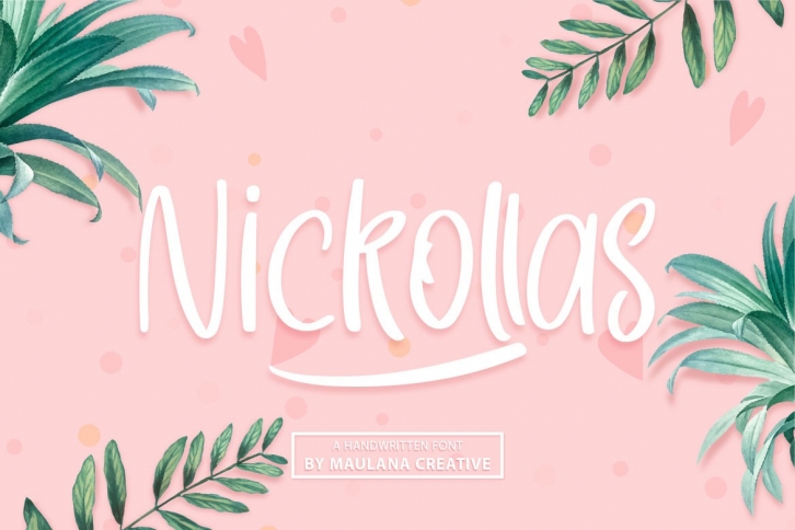 Nickollas - Handwritten Sans Serif Font Font Download