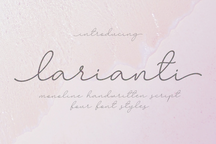 Larianti Monoline Handwritten Font Font Download