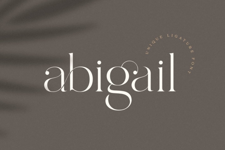 Abigail - Unique Ligature Font Font Download