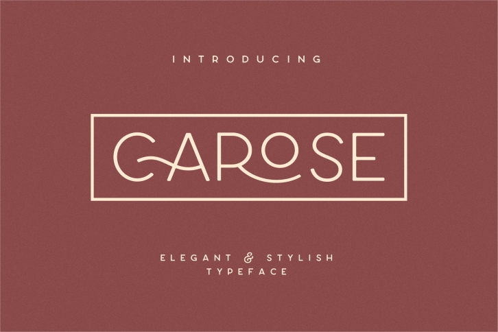 Carose Sans- 6 Elegant Typeface Font Download