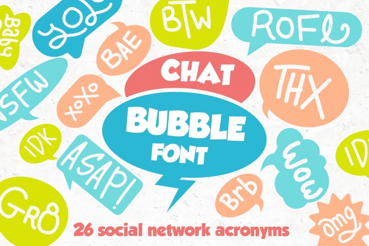 Chat Bubble Font Font Download