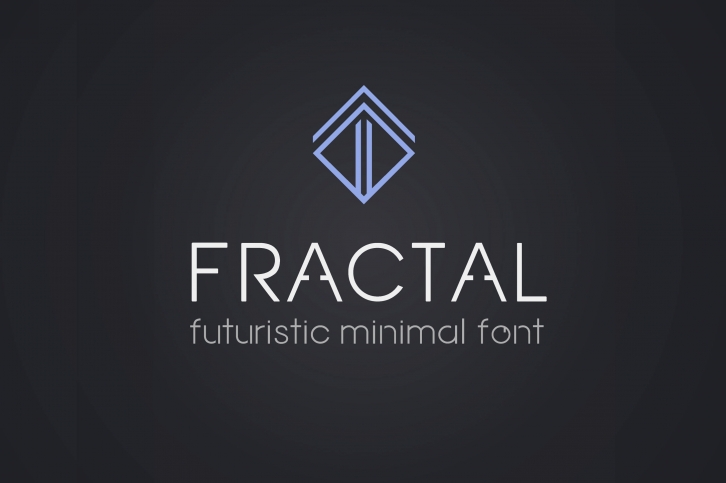 Fractal - futuristic minimal font Font Download