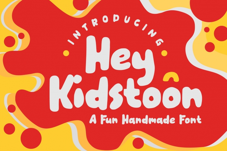 Hey Kidstoon a fun handmade font Font Download