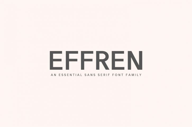 Effren An Essential Sans Serif Font Font Download