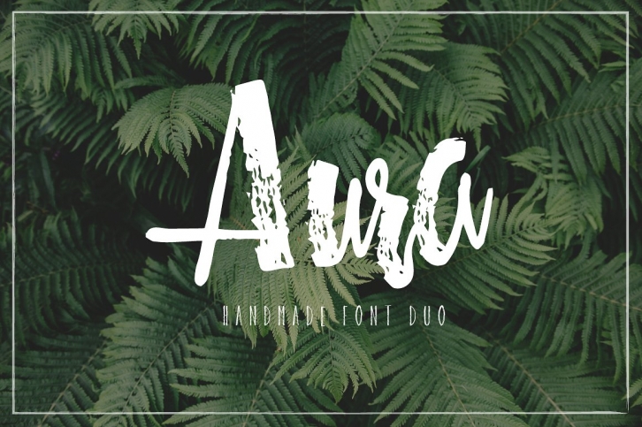 Aura handmade font duo Font Download