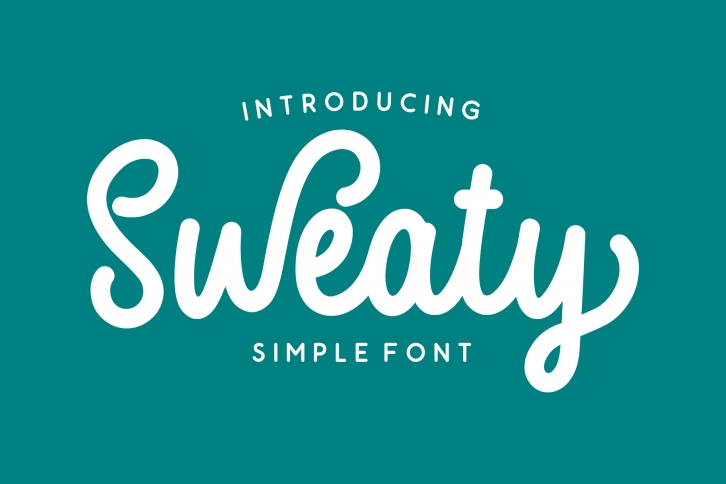 Sweaty | Bold Script Font Font Download