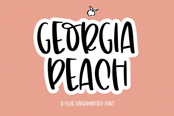 Georgia Peach - A Fun Handwritten Font Font Download