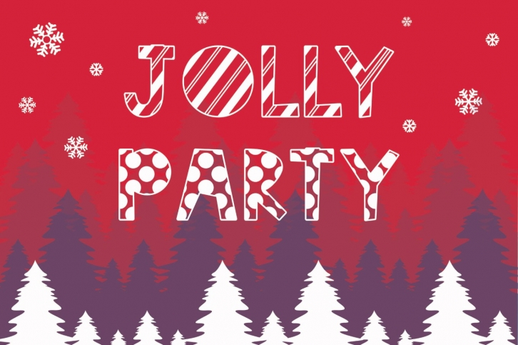 Jolly Party - A Christmas Font Font Download