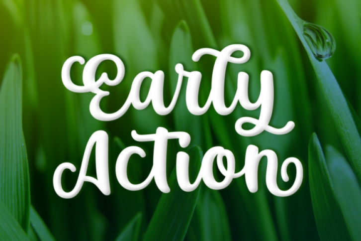 Early Action Font Download