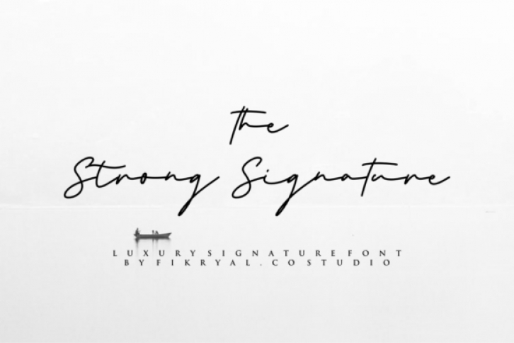 The Strong Signature Font Download