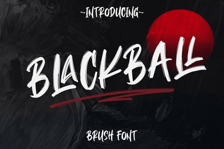 BLACKBALL BRUSH Font Download