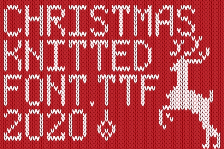 Christmas Knitted Font Ol Version 2.0 Font Download