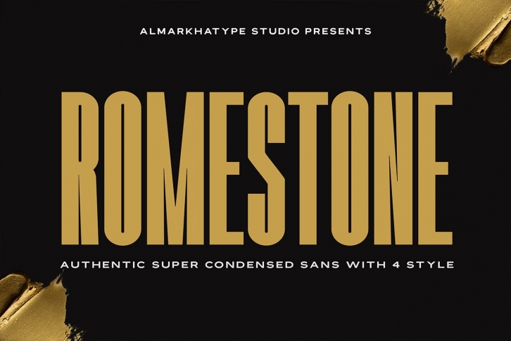 Romestone - Super Condensed Sans Font Download