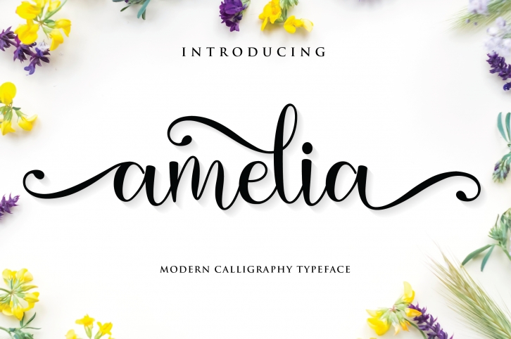 amelia script Font Download