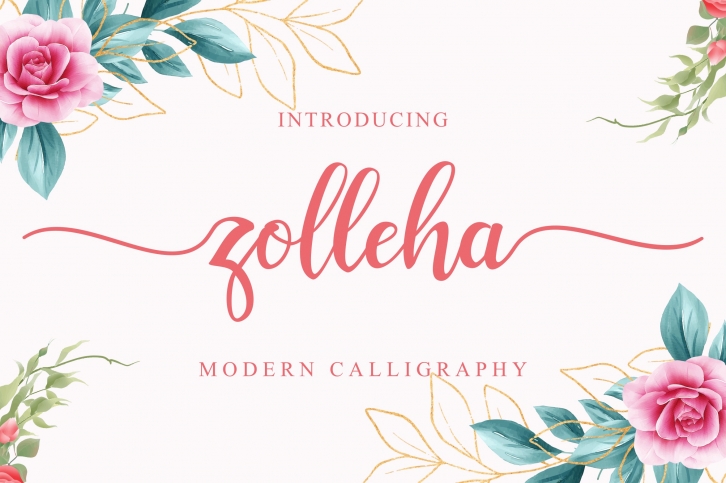 Zolleha - Beautiful Script Font Font Download