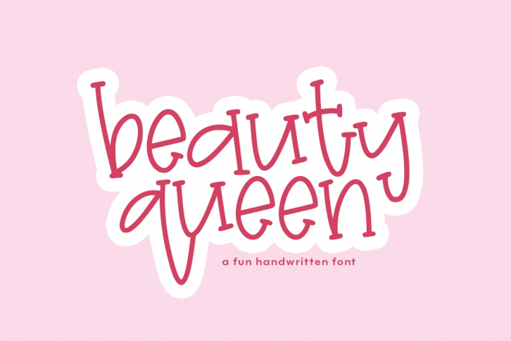 Beauty Queen - A Quirky Handwritten Font Font Download