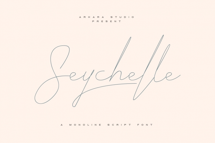 ARK Seychelle - Exotic Monoline Font Font Download