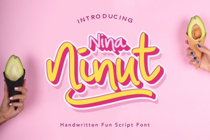 Nina Ninut - Fun Handwritten Font Font Download