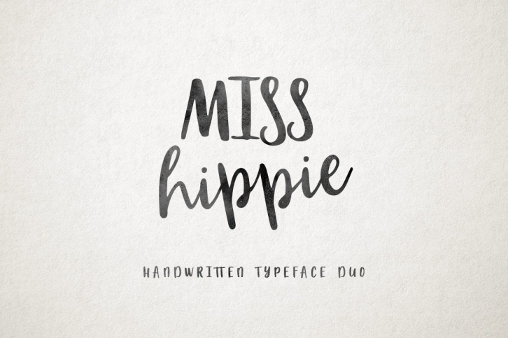 Miss Hippie DUO Font Download